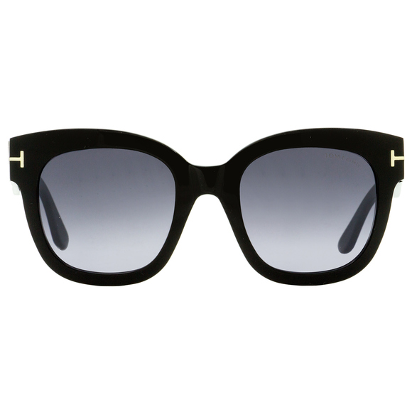 Tom Ford Square Sunglasses TF613 Beatrix-02 01C Black 52mm FT0613 main image 3